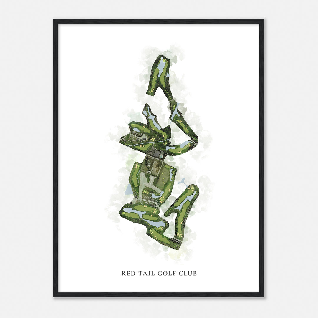 Print of Red Tail Golf Club Classic Map