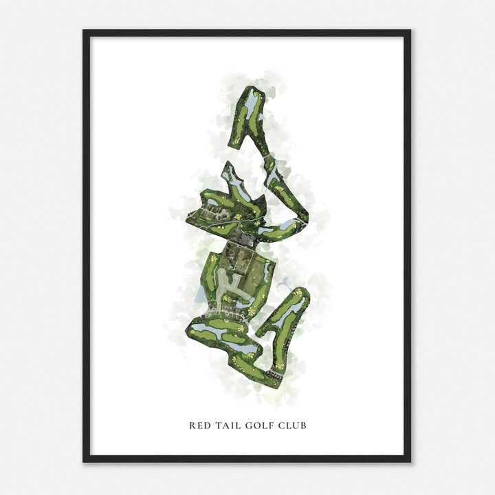 Print of Red Tail Golf Club Classic Map