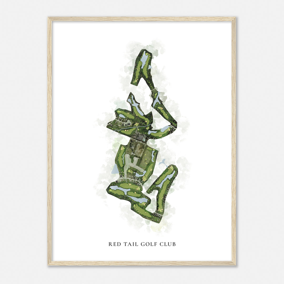 Print of Red Tail Golf Club Classic Map