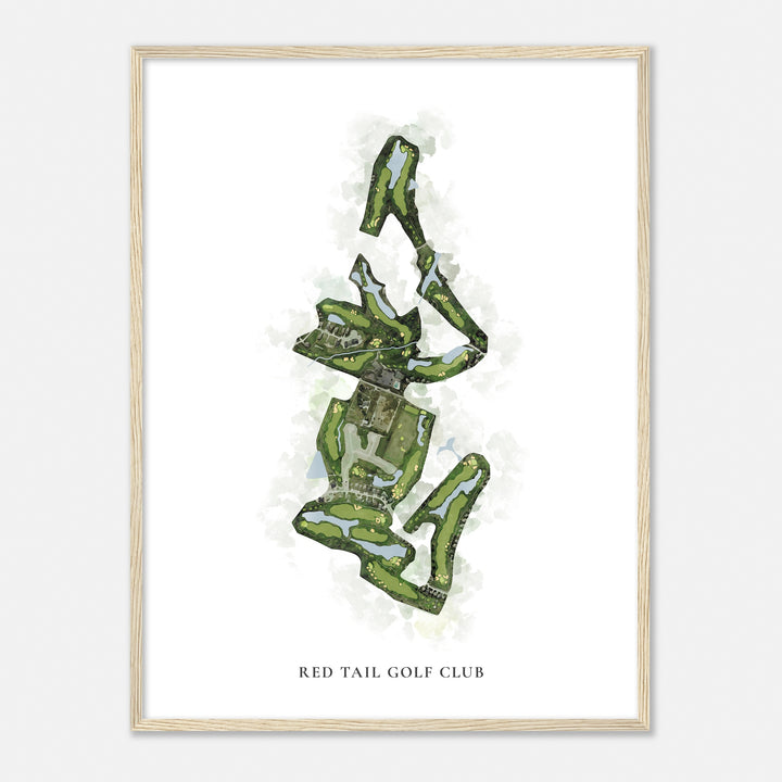 Print of Red Tail Golf Club Classic Map