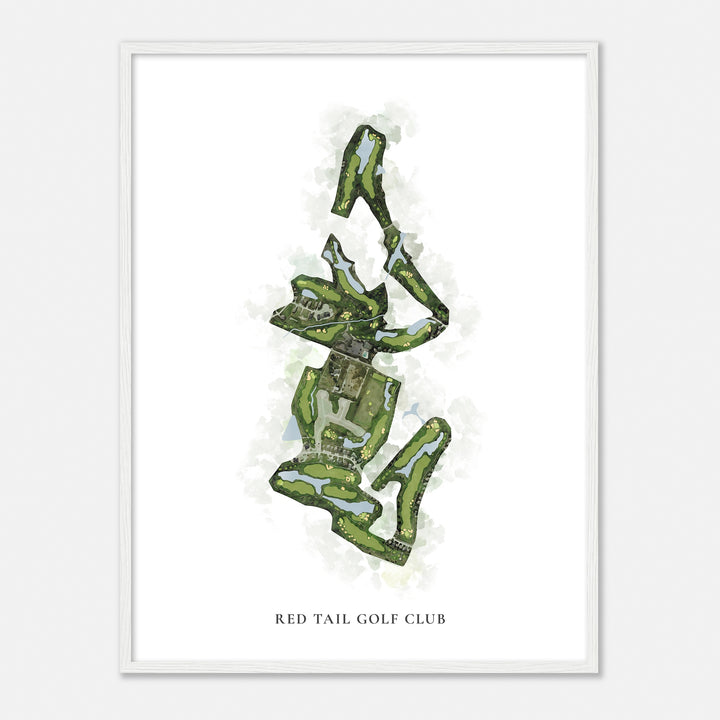 Print of Red Tail Golf Club Classic Map