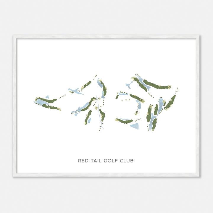 Print of Red Tail Golf Club Modern Map
