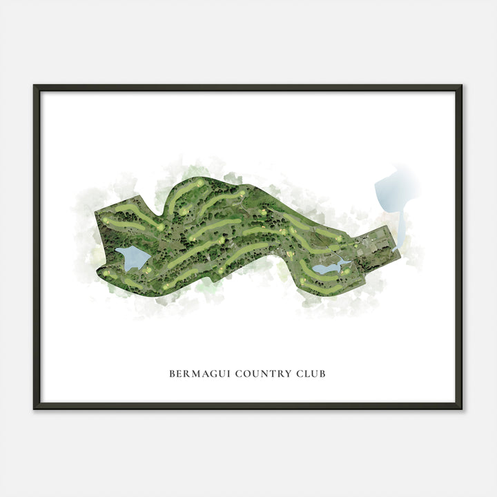 Print of Bermagui Country Club Classic Map