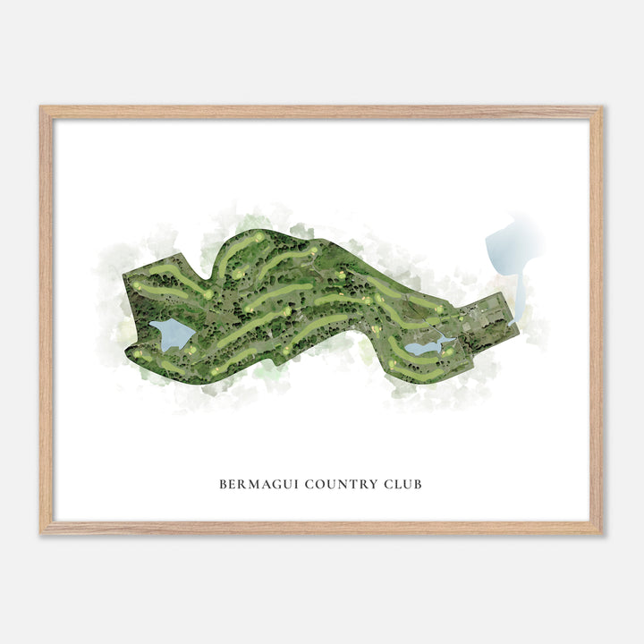 Print of Bermagui Country Club Classic Map
