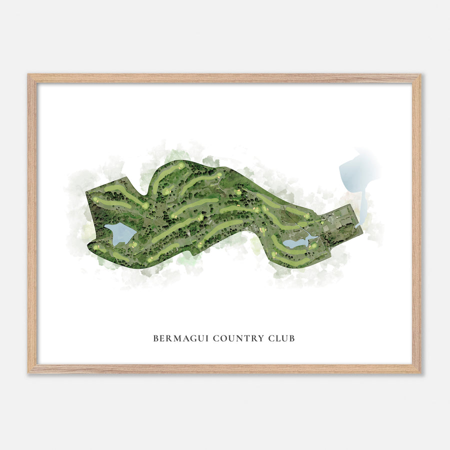 Print of Bermagui Country Club Classic Map