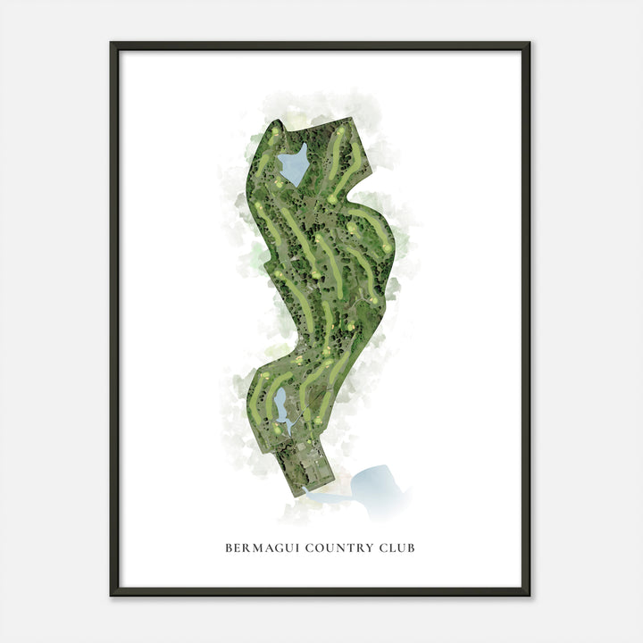 Print of Bermagui Country Club Classic Map