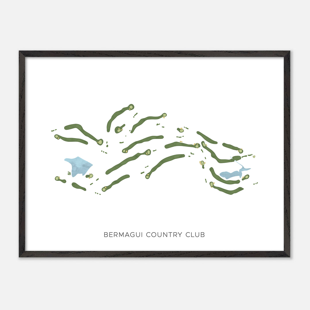 Print of Bermagui Country Club Modern Map