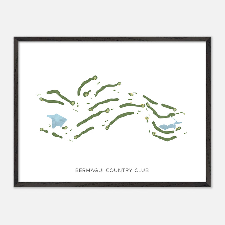 Print of Bermagui Country Club Modern Map