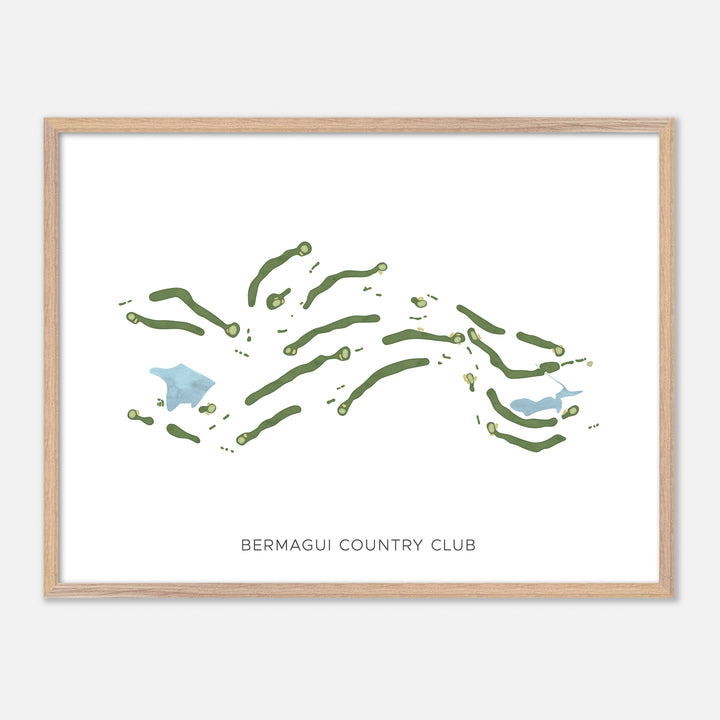 Print of Bermagui Country Club Modern Map