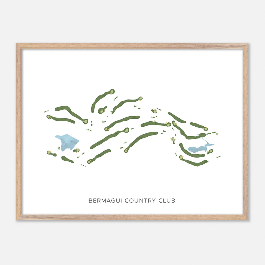 Print of Bermagui Country Club Modern Map