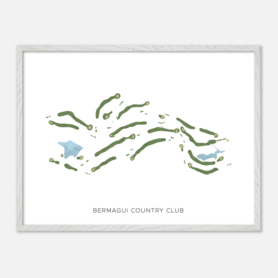 Print of Bermagui Country Club Modern Map