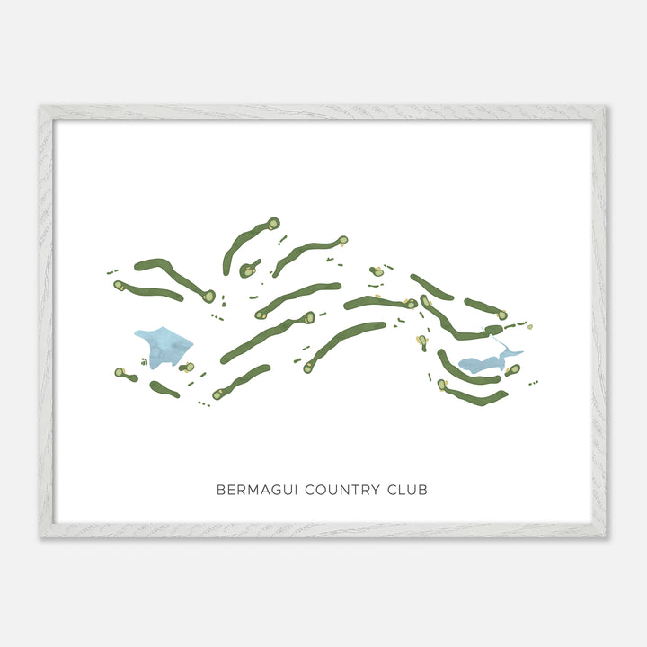 Print of Bermagui Country Club Modern Map
