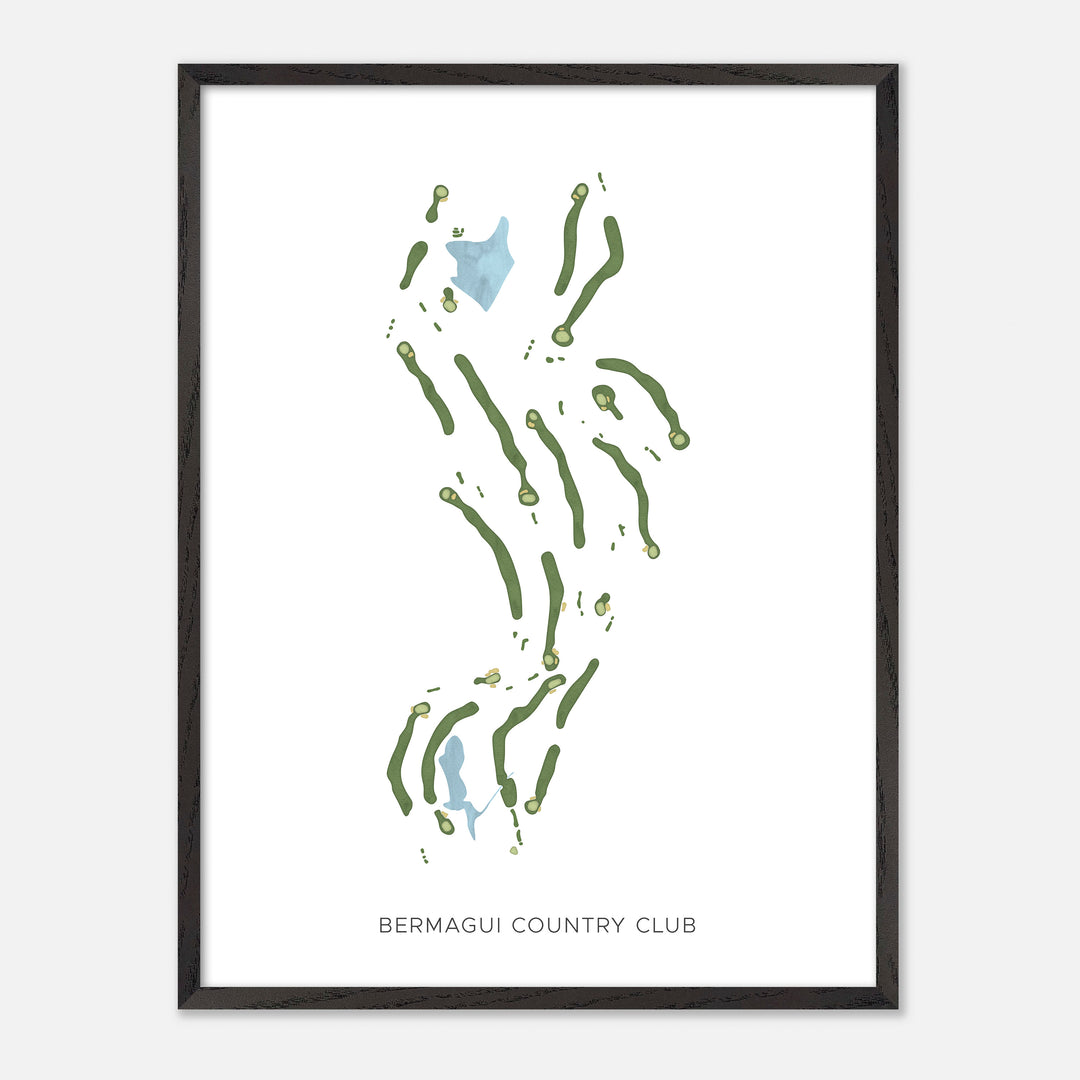Print of Bermagui Country Club Modern Map