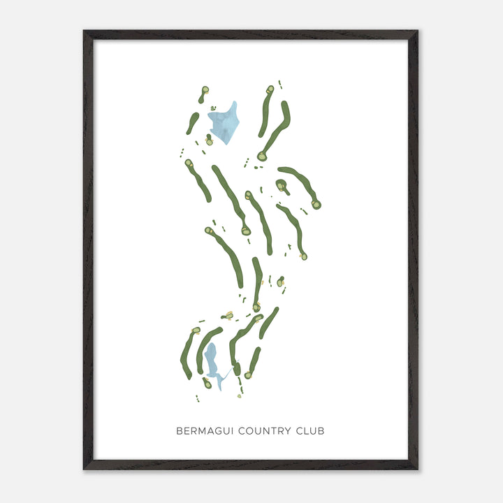 Print of Bermagui Country Club Modern Map