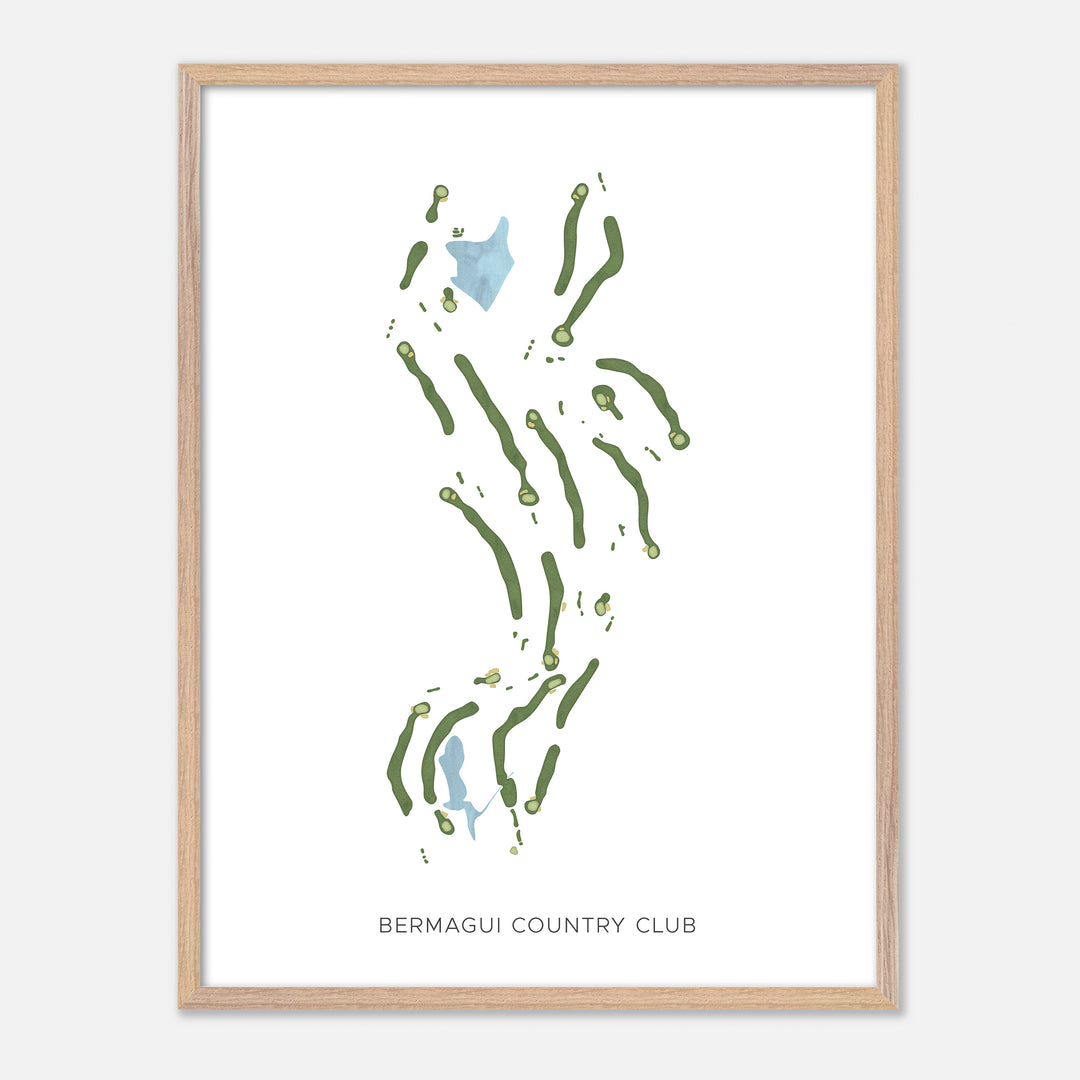 Print of Bermagui Country Club Modern Map