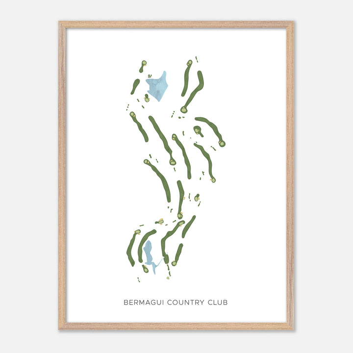 Print of Bermagui Country Club Modern Map