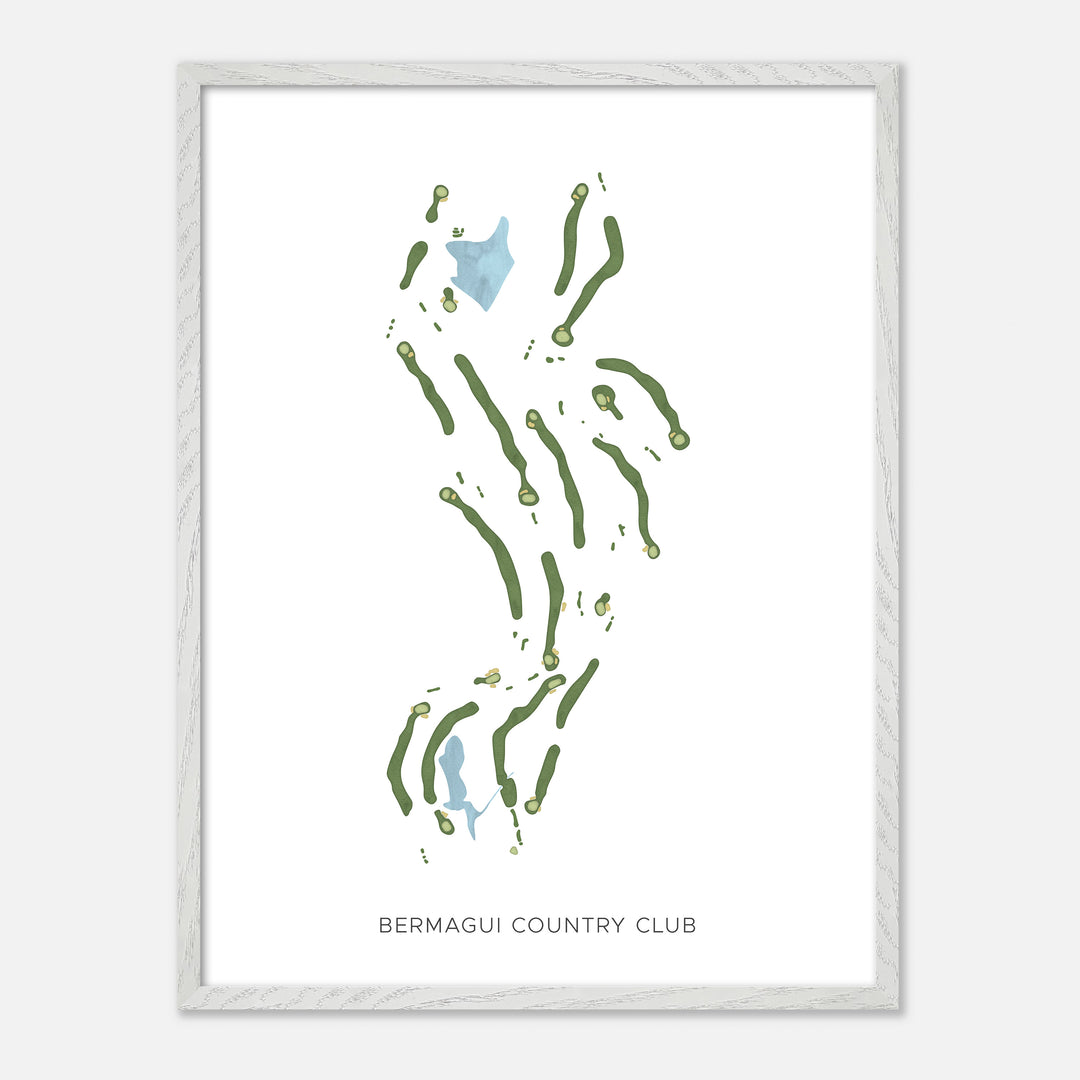 Print of Bermagui Country Club Modern Map