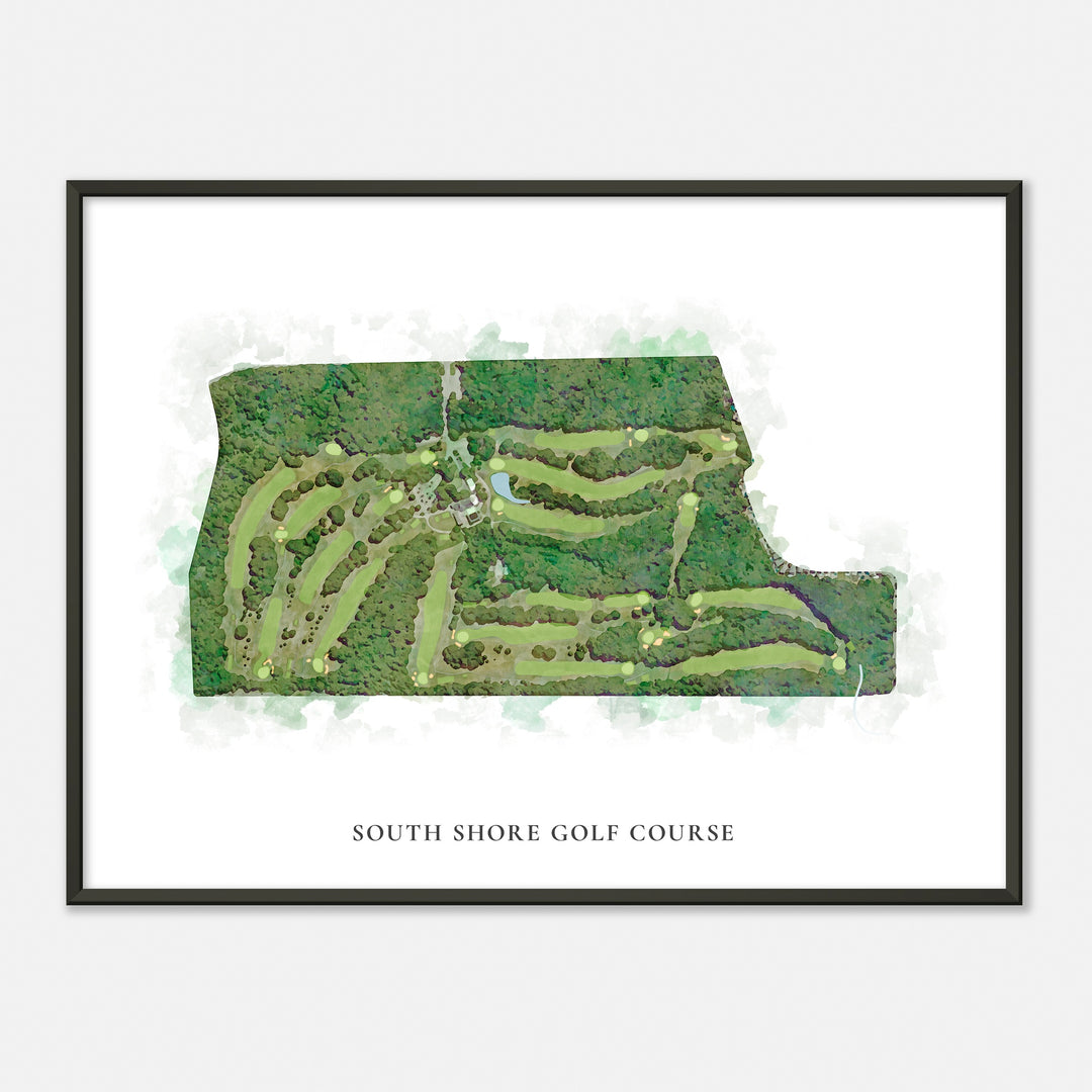 Print of South Shore Golf Course Classic Map