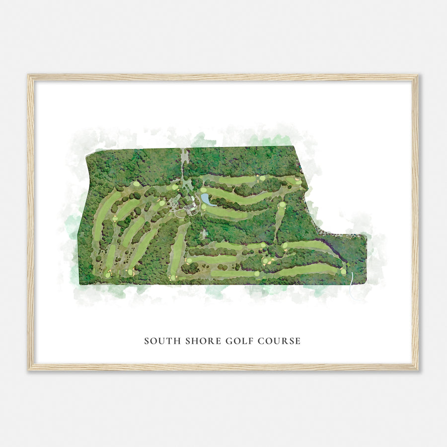 Print of South Shore Golf Course Classic Map