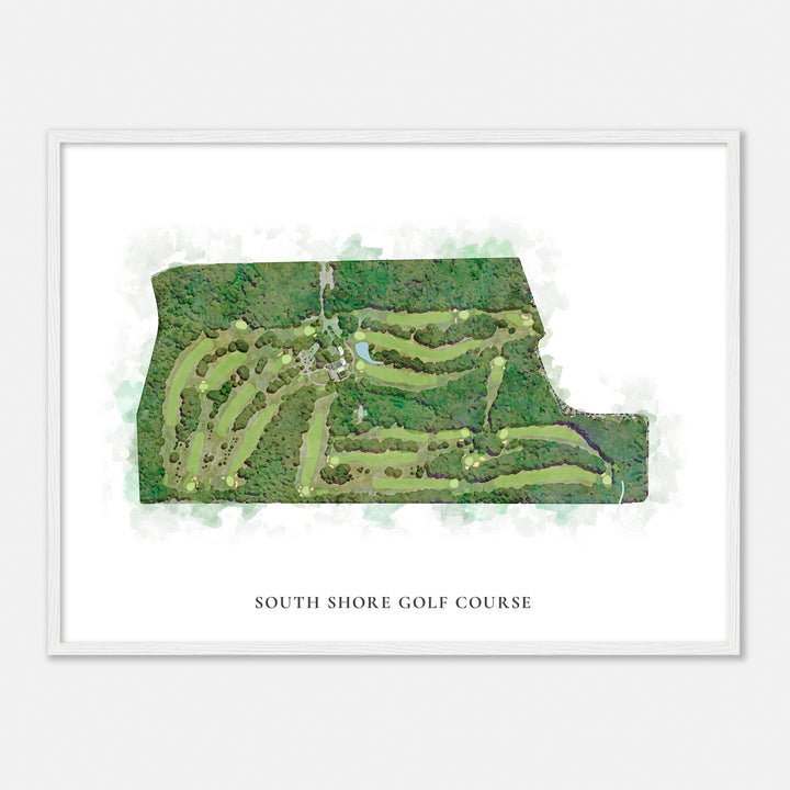 Print of South Shore Golf Course Classic Map