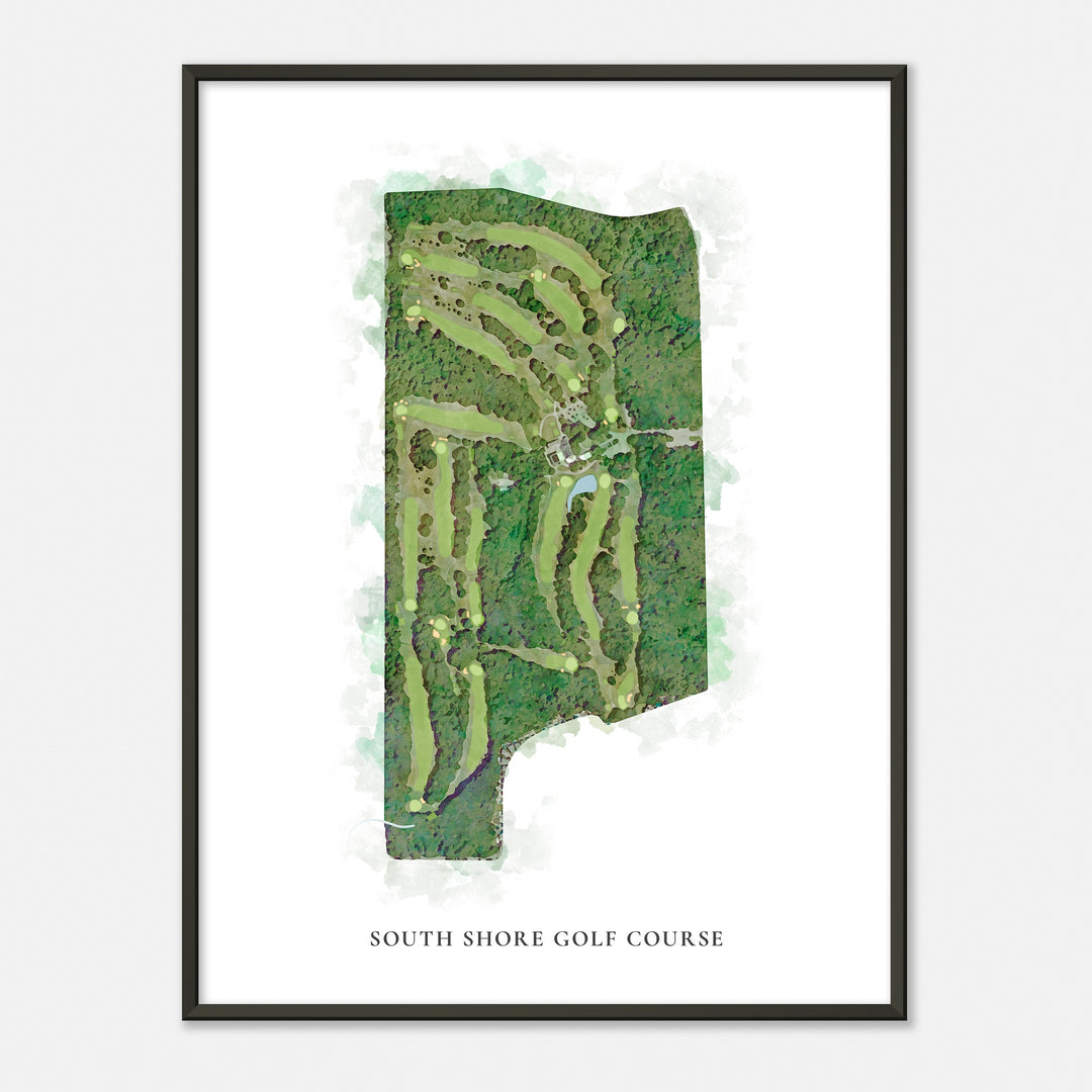 Print of South Shore Golf Course Classic Map