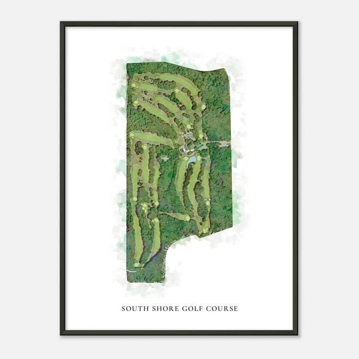 Print of South Shore Golf Course Classic Map
