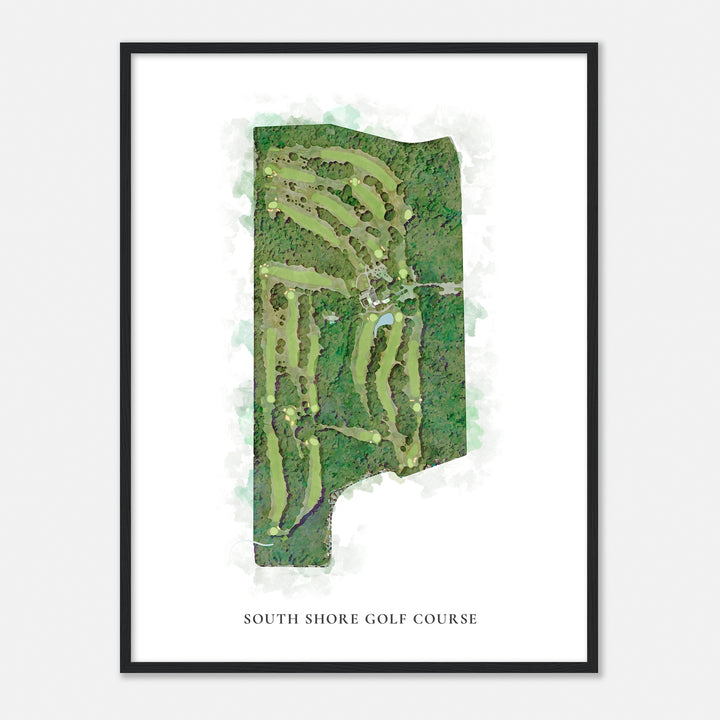 Print of South Shore Golf Course Classic Map