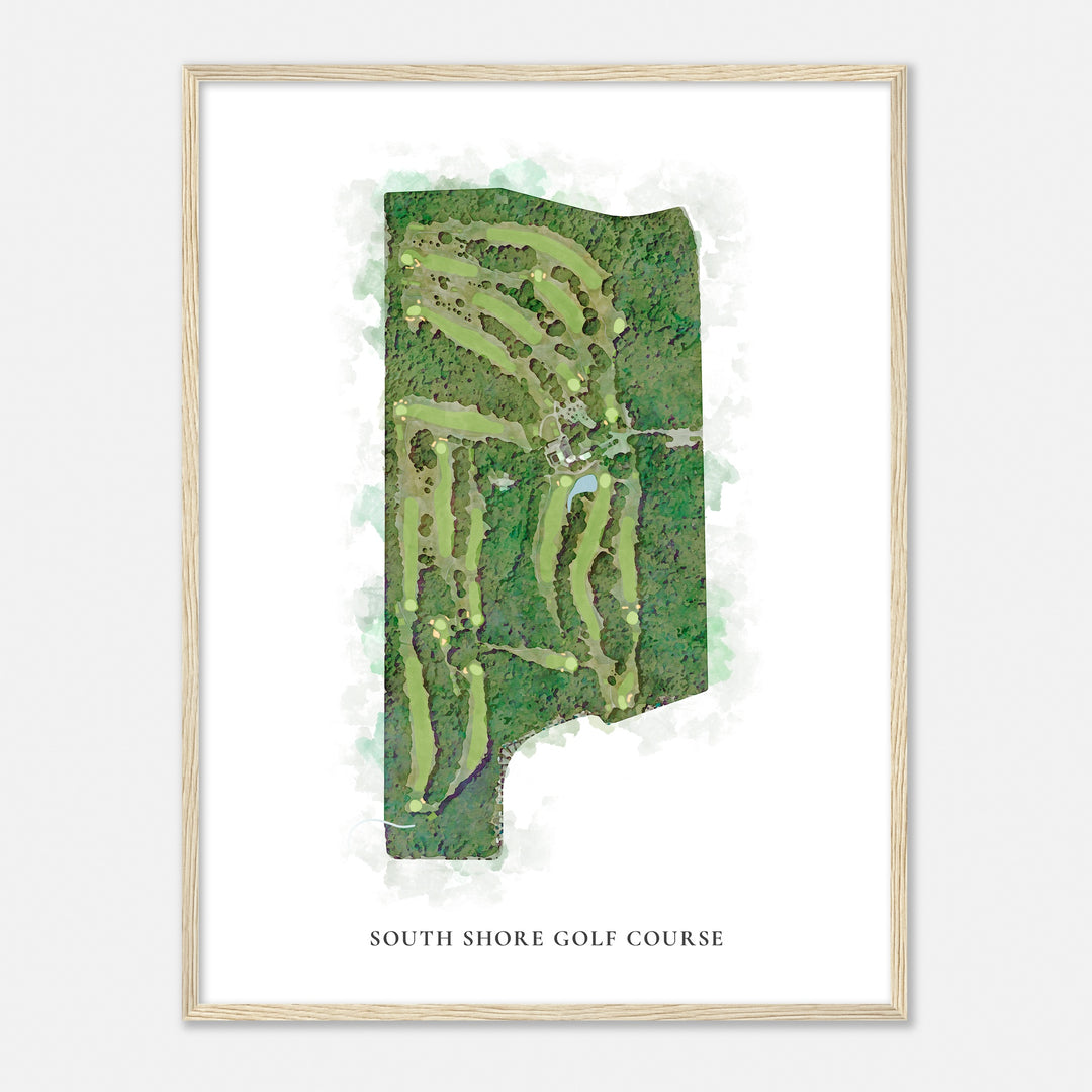 Print of South Shore Golf Course Classic Map