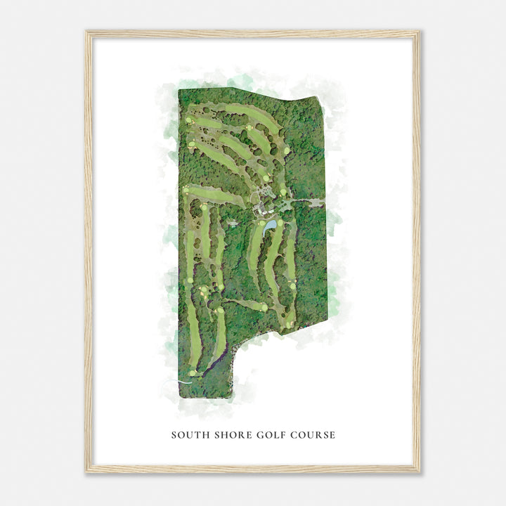 Print of South Shore Golf Course Classic Map
