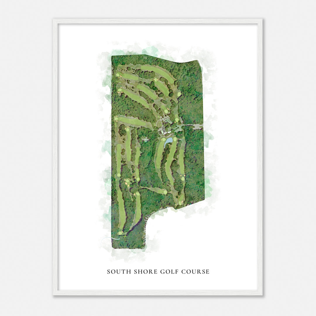 Print of South Shore Golf Course Classic Map