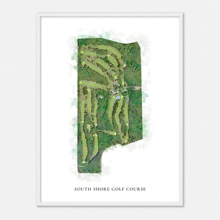 Print of South Shore Golf Course Classic Map