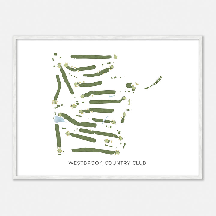 Print of Westbrook Country Club Modern Map