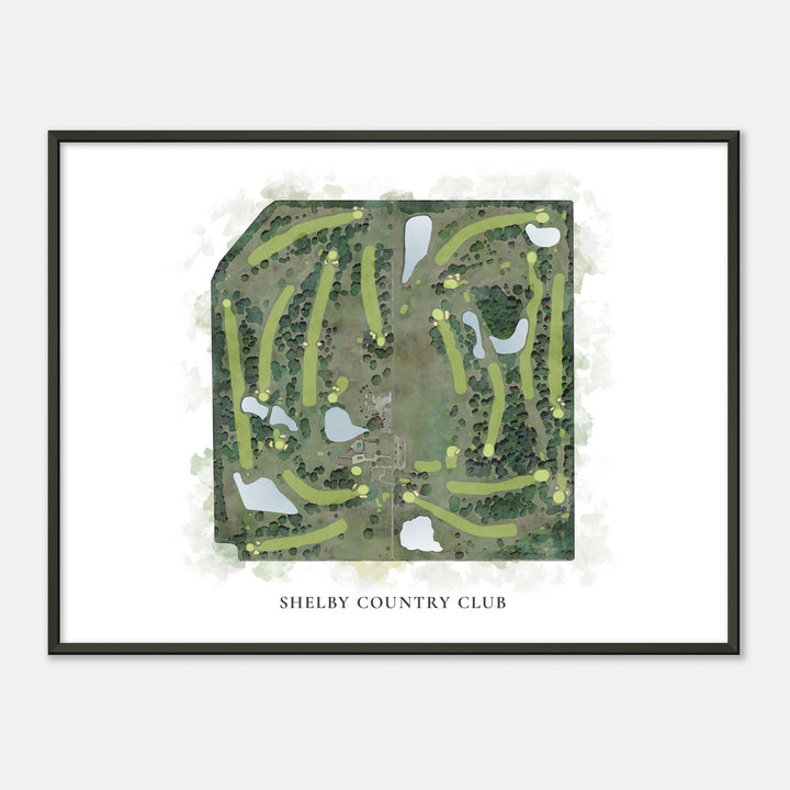Print of Shelby Country Club Classic Map