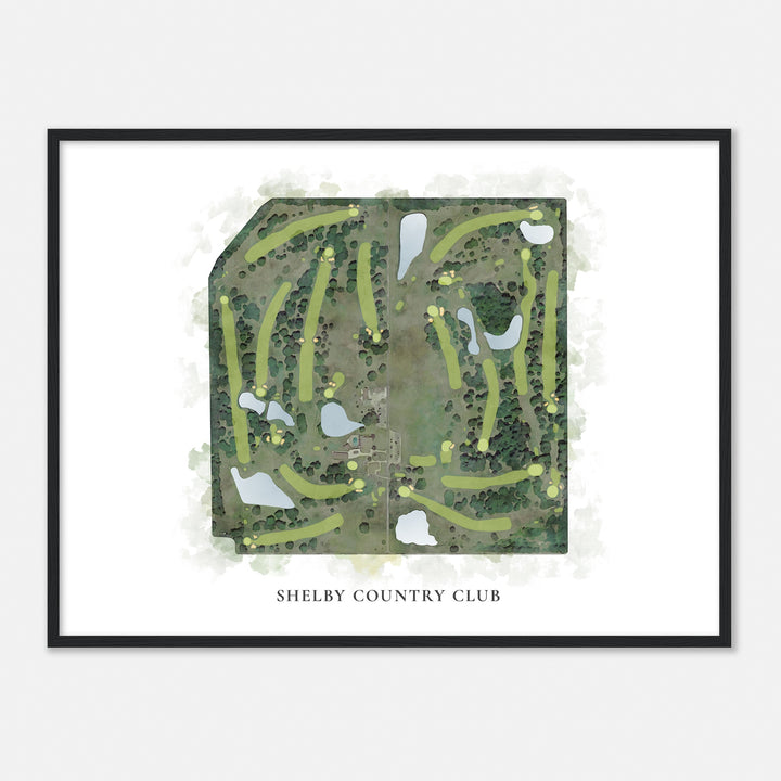 Print of Shelby Country Club Classic Map
