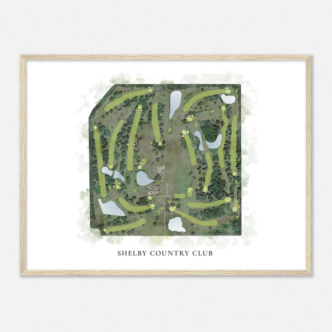Print of Shelby Country Club Classic Map