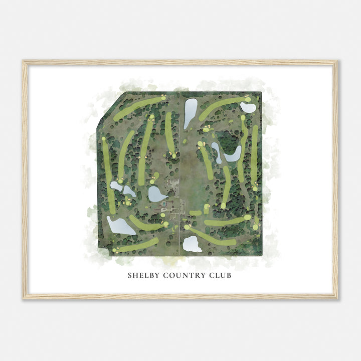 Print of Shelby Country Club Classic Map