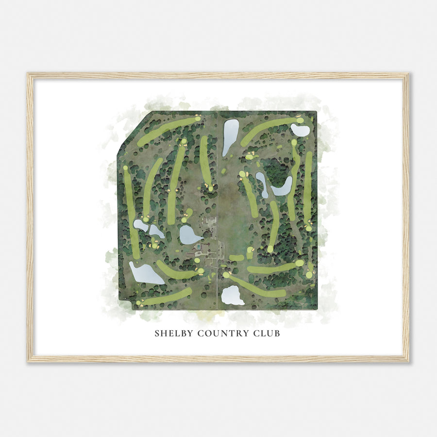 Print of Shelby Country Club Classic Map