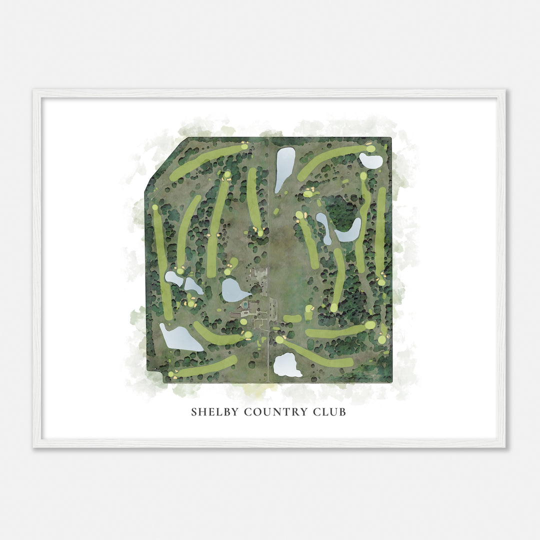 Print of Shelby Country Club Classic Map