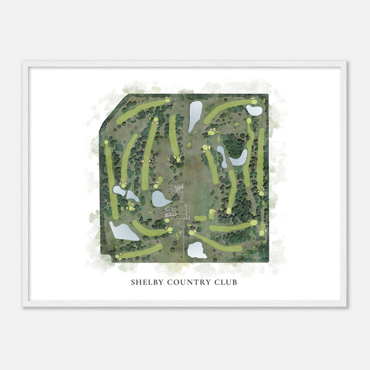 Print of Shelby Country Club Classic Map