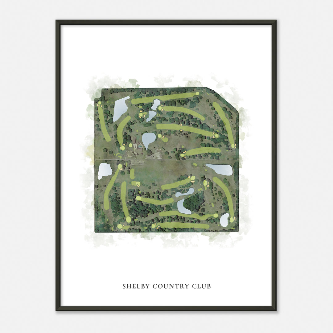 Print of Shelby Country Club Classic Map
