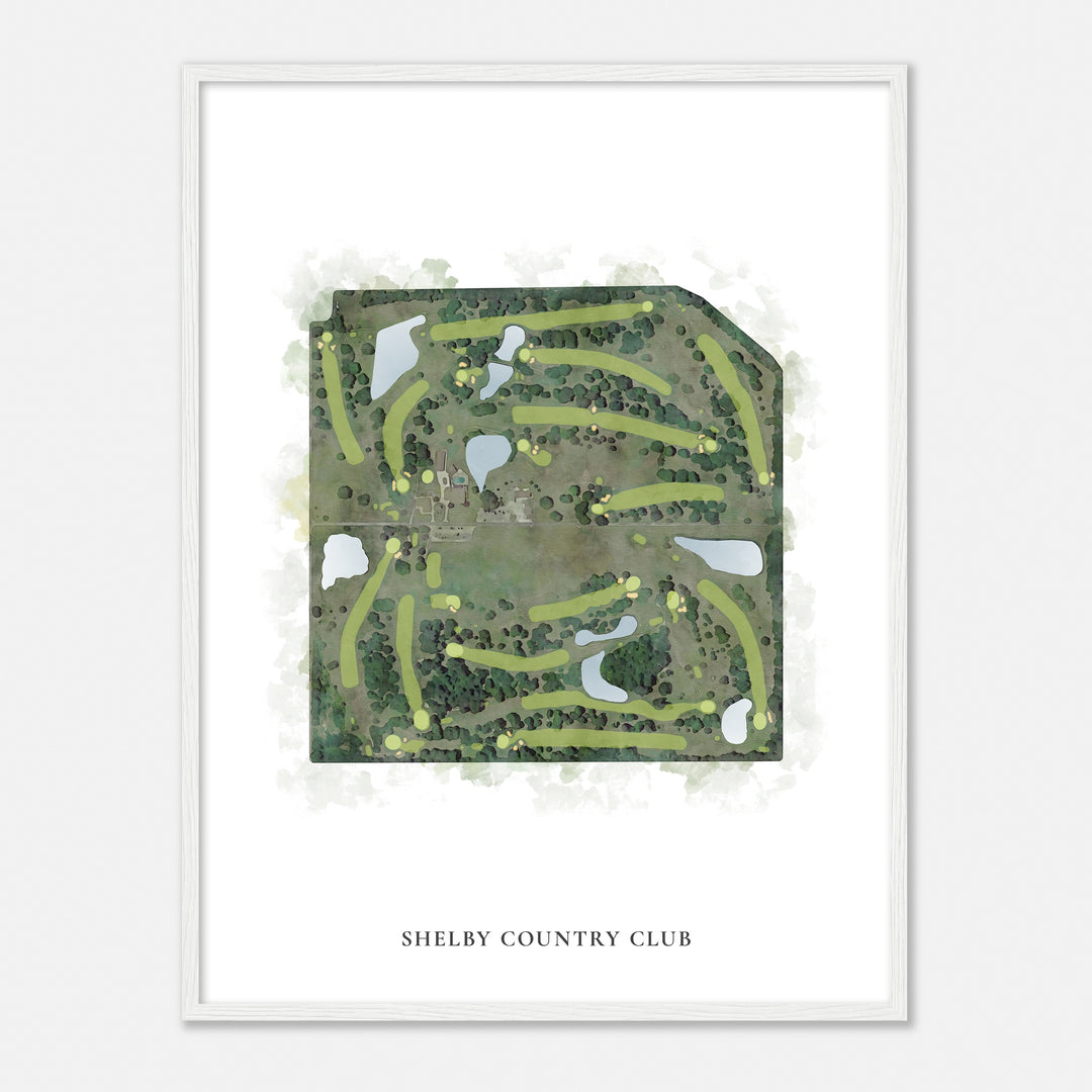 Print of Shelby Country Club Classic Map