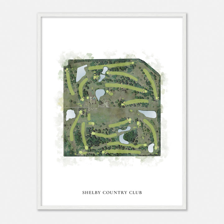 Print of Shelby Country Club Classic Map