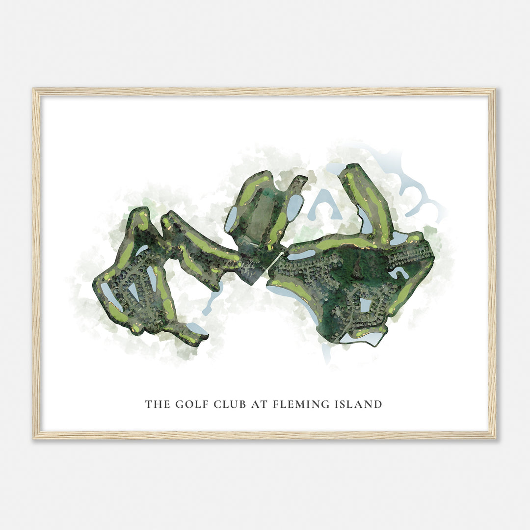 Print of The Golf Club At Fleming Island Classic Map