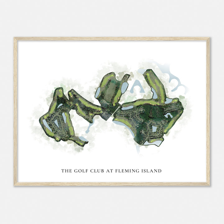 Print of The Golf Club At Fleming Island Classic Map