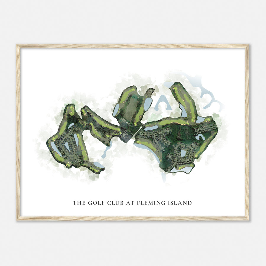 Print of The Golf Club At Fleming Island Classic Map