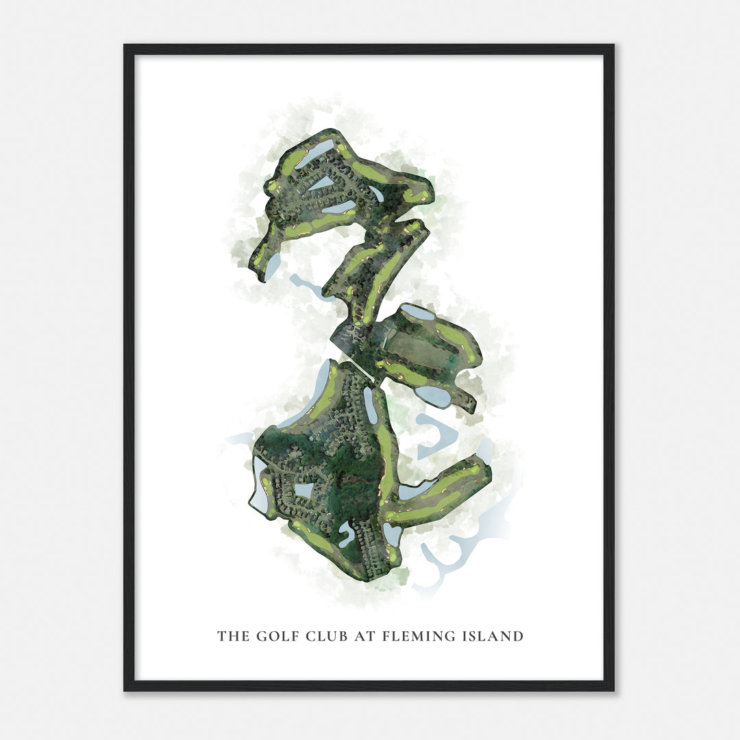 Print of The Golf Club At Fleming Island Classic Map