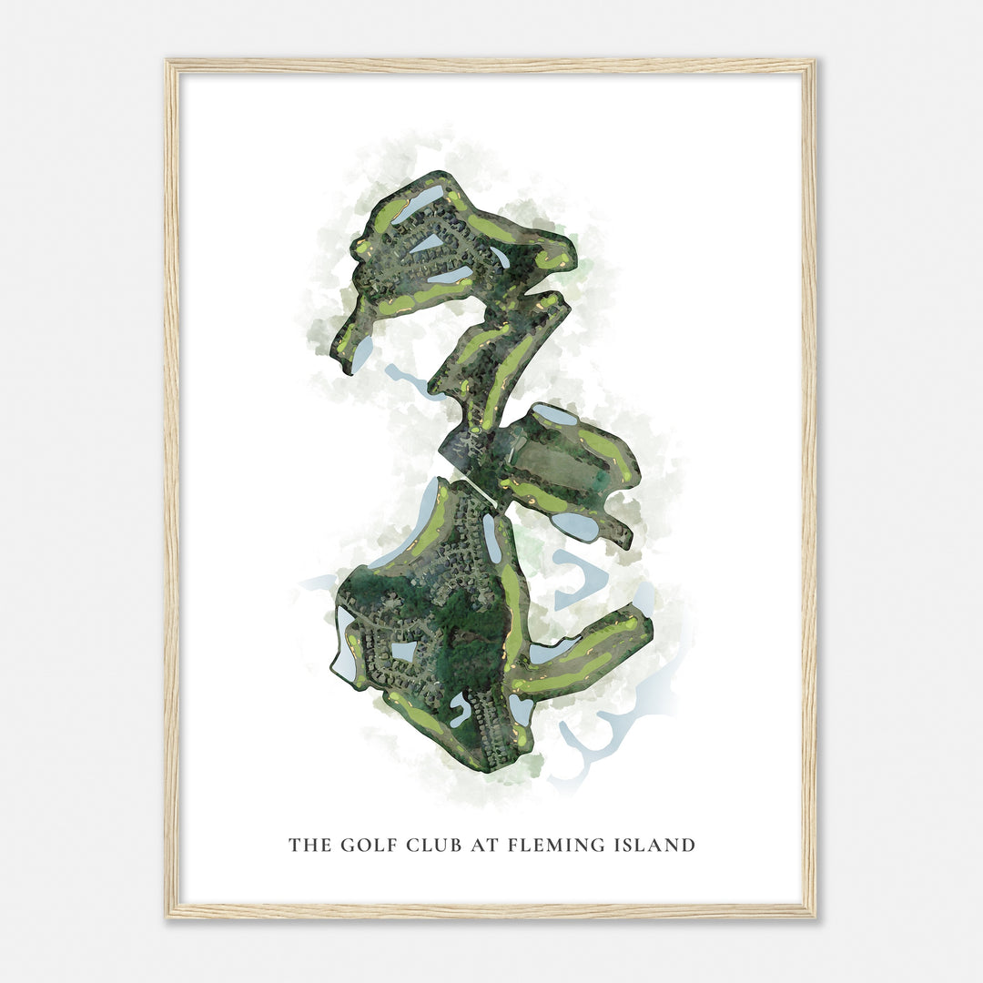 Print of The Golf Club At Fleming Island Classic Map