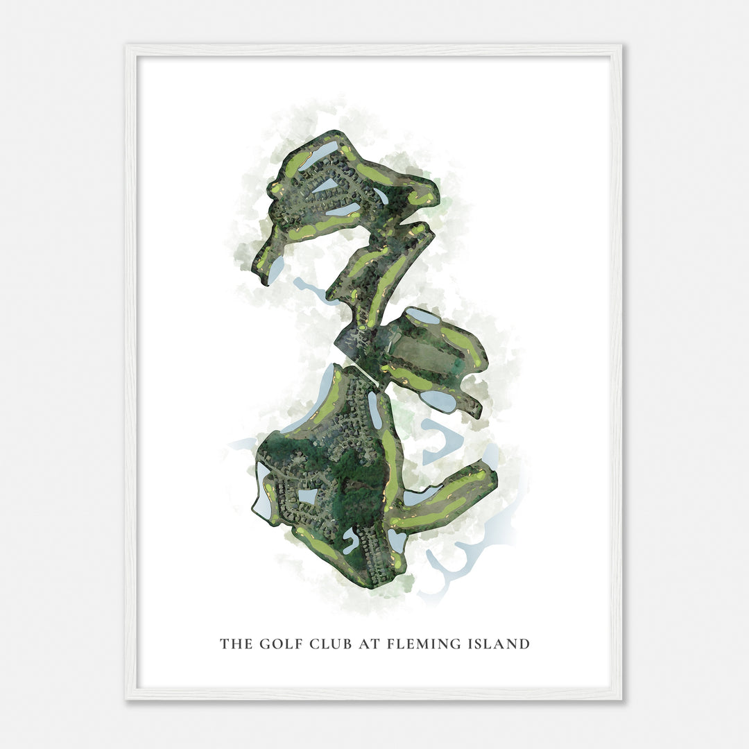 Print of The Golf Club At Fleming Island Classic Map