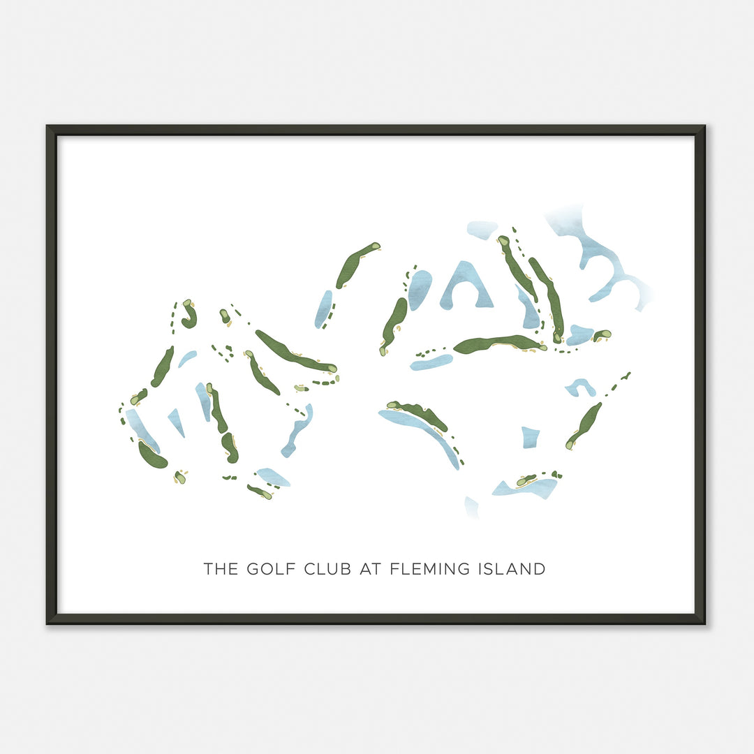 Print of The Golf Club At Fleming Island Modern Map