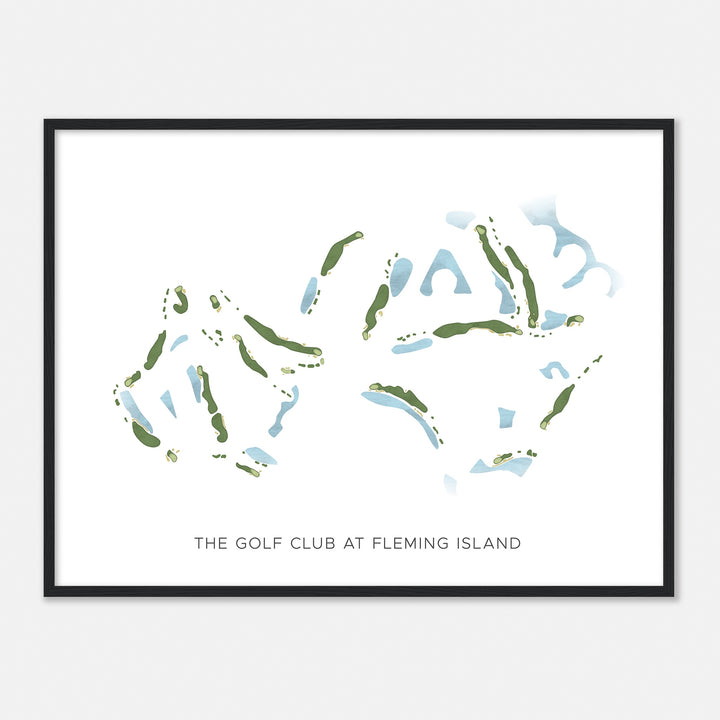 Print of The Golf Club At Fleming Island Modern Map